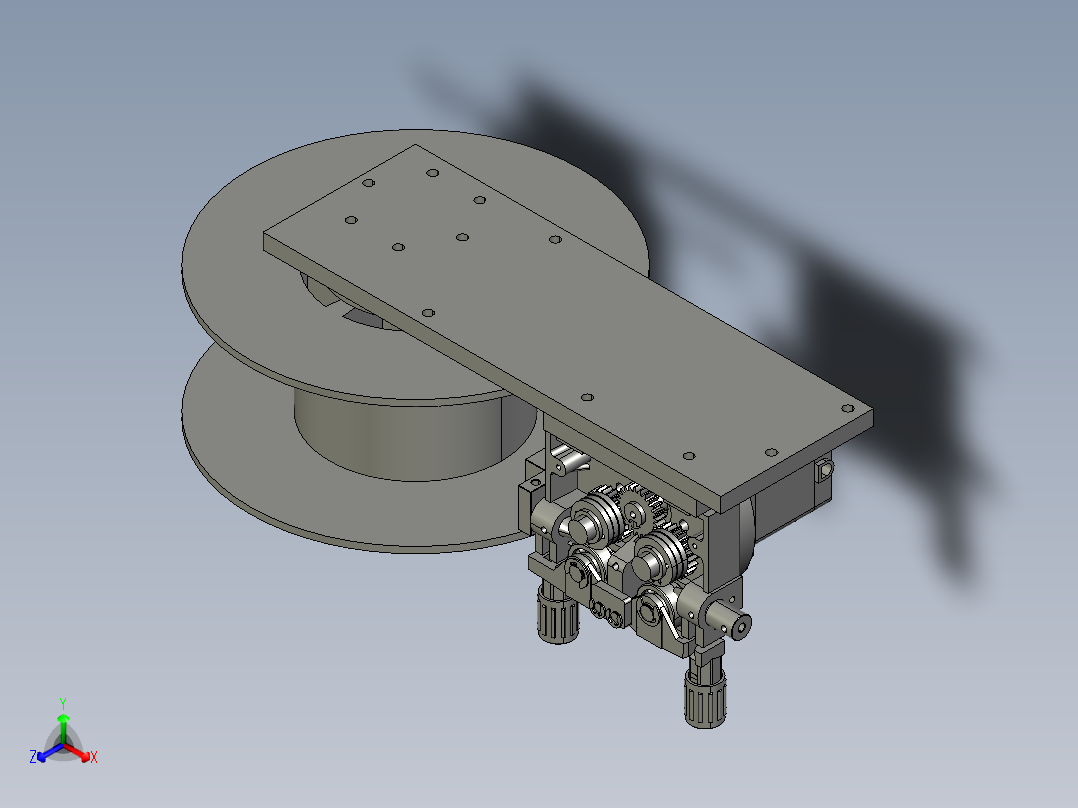 步进式双驱动送丝机3D模型