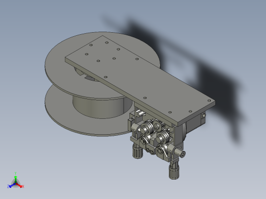 步进式双驱动送丝机3D模型