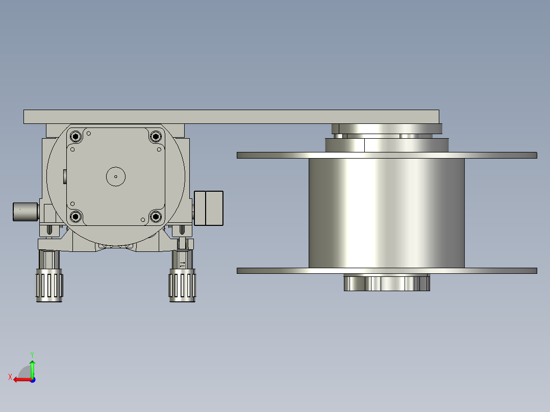 步进式双驱动送丝机3D模型后视图