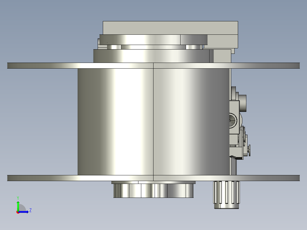步进式双驱动送丝机3D模型左视图