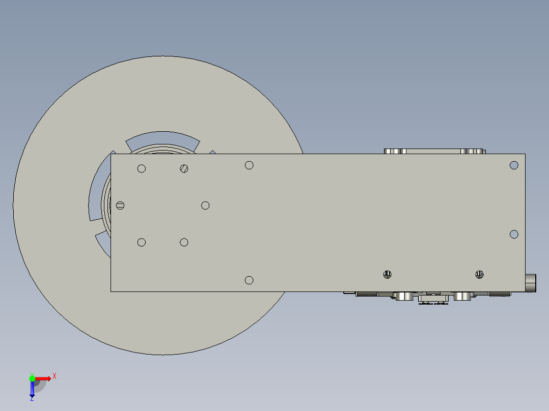 步进式双驱动送丝机3D模型俯视图