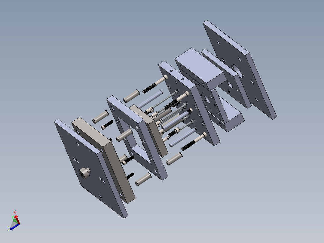 石英管型分离器模具模架SW2015含特征