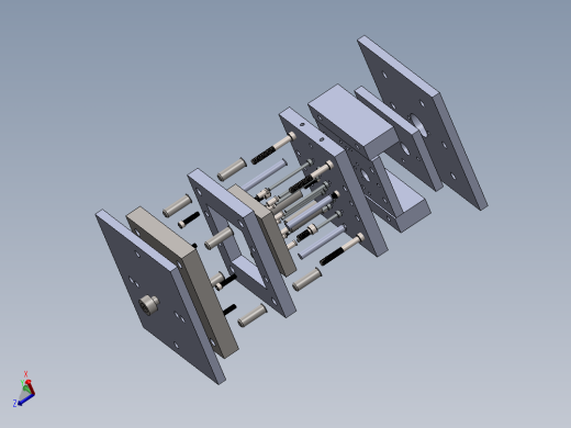 石英管型分离器模具模架SW2015含特征