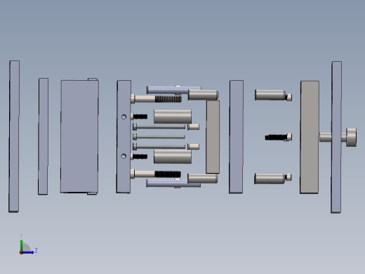 石英管型分离器模具模架SW2015含特征左视缩略图