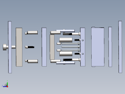 石英管型分离器模具模架SW2015含特征右视缩略图