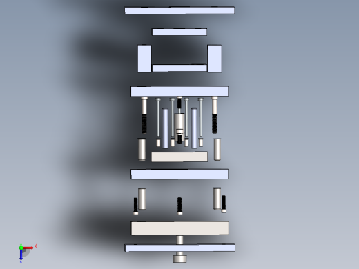 石英管型分离器模具模架SW2015含特征俯视缩略图