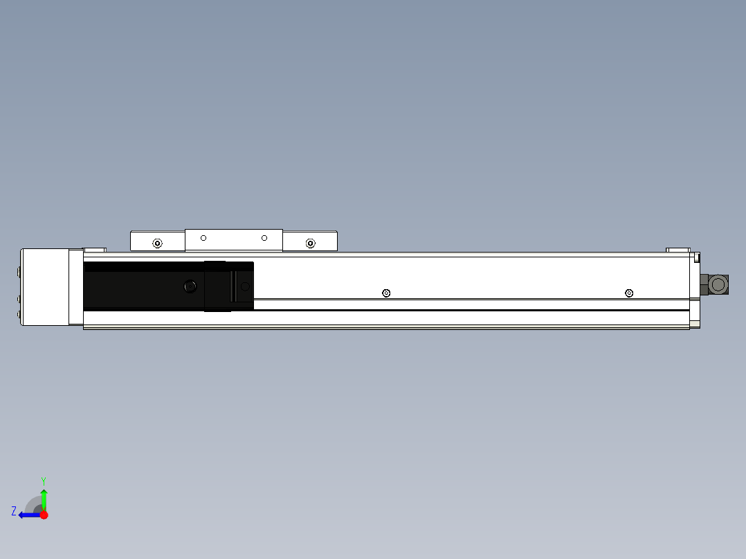 Toyo东佑达直线模组-ECH12-250-BL-100W+煞車右视图