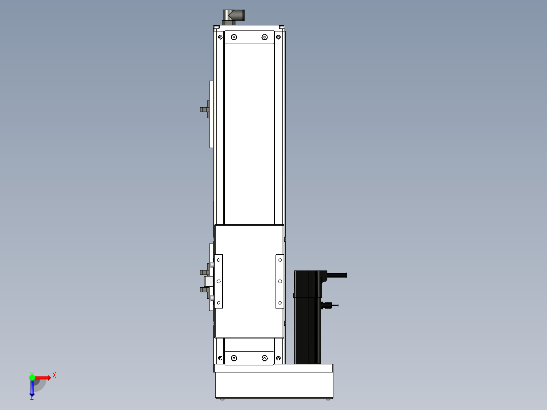 Toyo东佑达直线模组-ECH12-250-BL-100W+煞車俯视图
