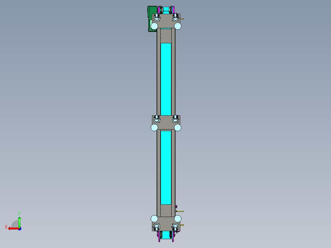 B85-三层托盘输送线后视图