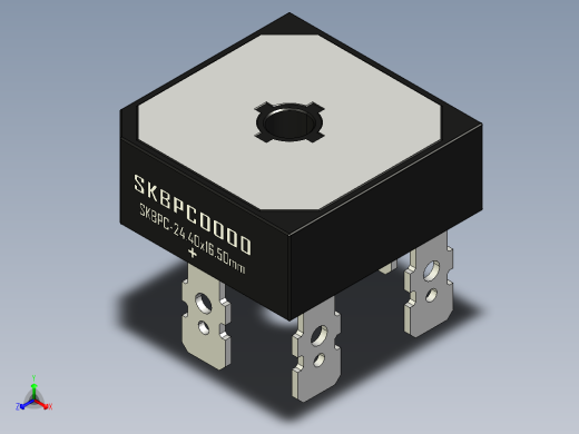 桥式整流器-SKBPC_Nonmal_Size正等轴测缩略图
