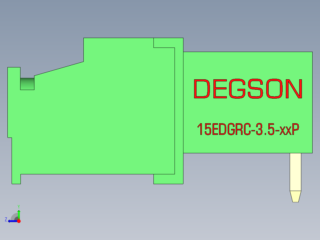 15EDG-3.5-3P(H-Hht)右视图