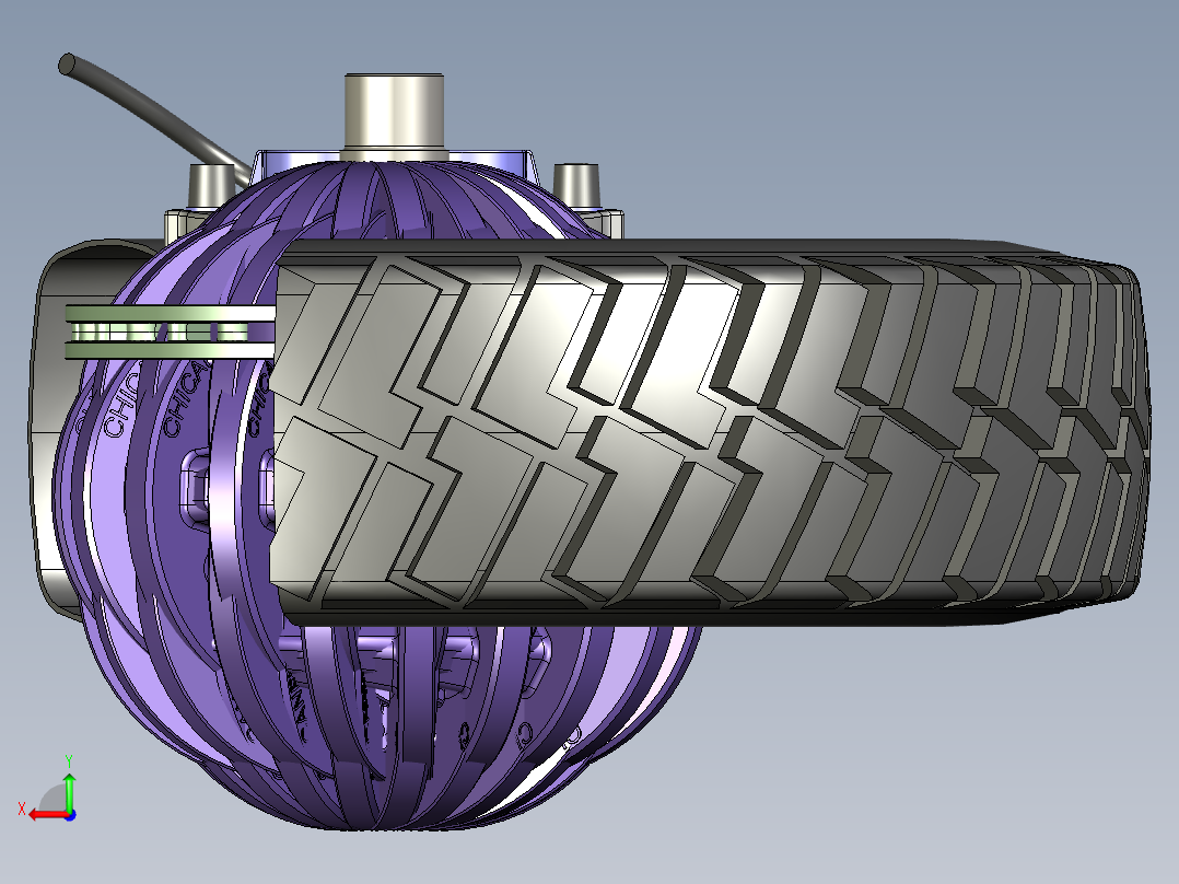 陶瓷盘式制动器后视图