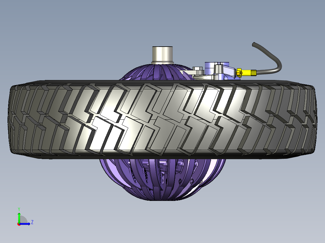陶瓷盘式制动器左视图