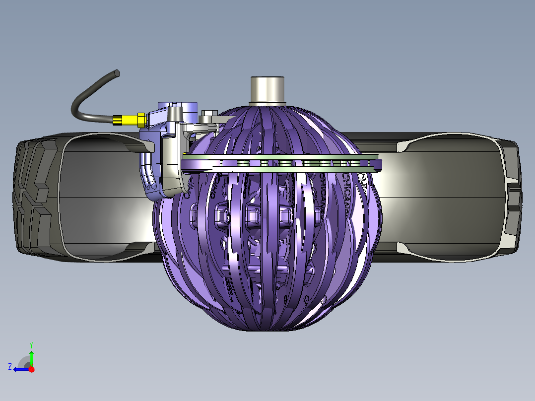 陶瓷盘式制动器右视图