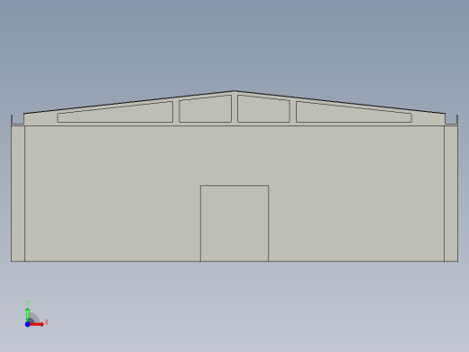 工厂厂房图前视缩略图