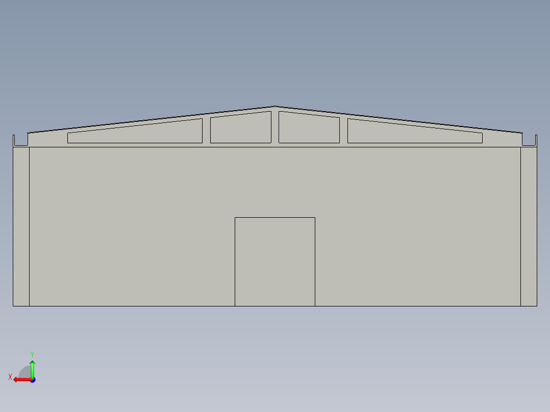 工厂厂房图后视图