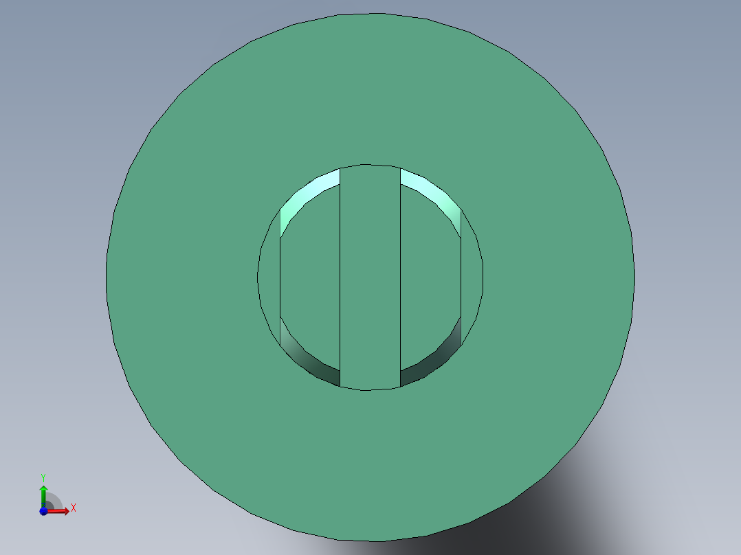 S5 单作用气缸活塞杆前视图