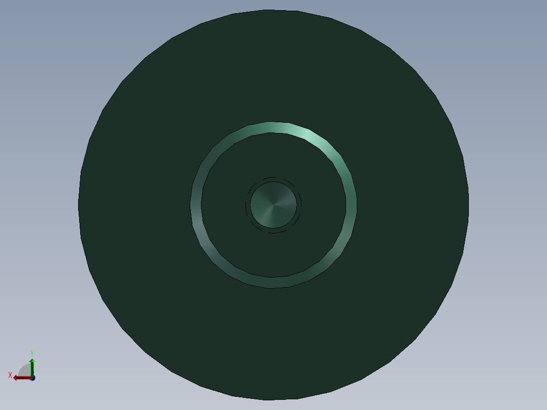 S5 单作用气缸活塞杆后视图