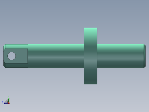 S5 单作用气缸活塞杆右视缩略图