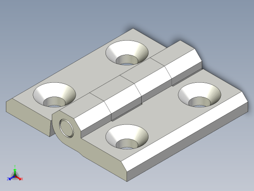 不銹鋼鉸鏈CMM-SST-3D多系列多零件图纸模型