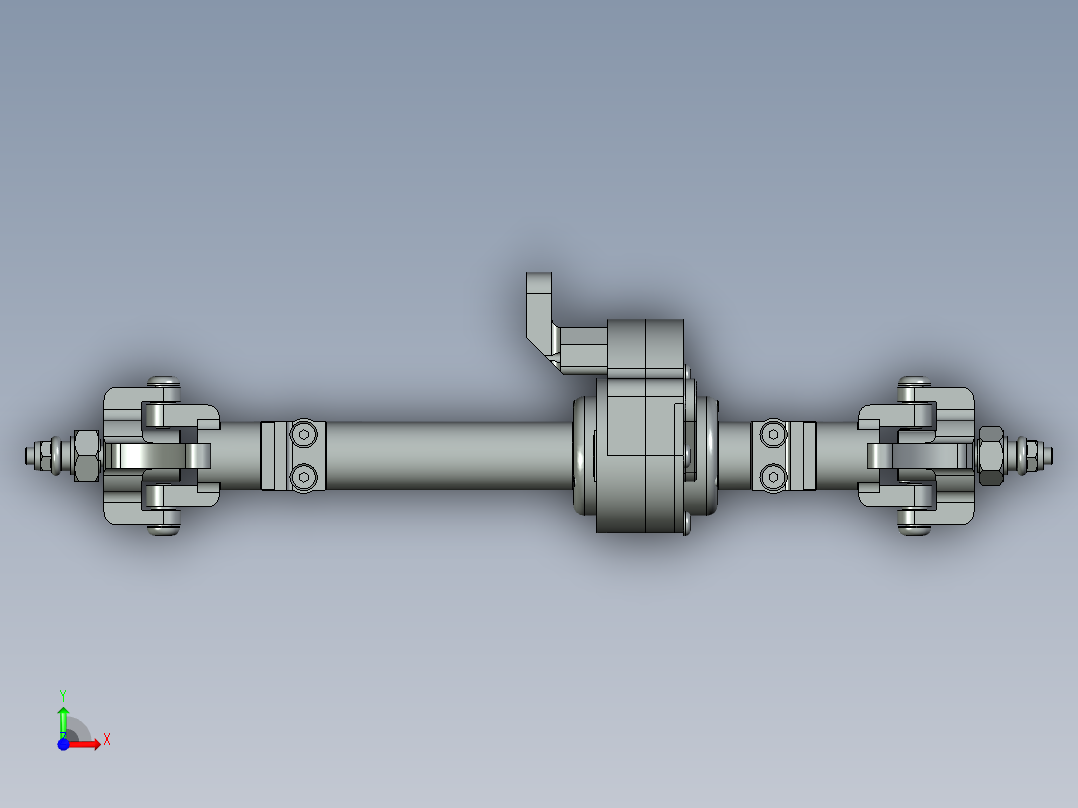 Berg履带车轴前视图