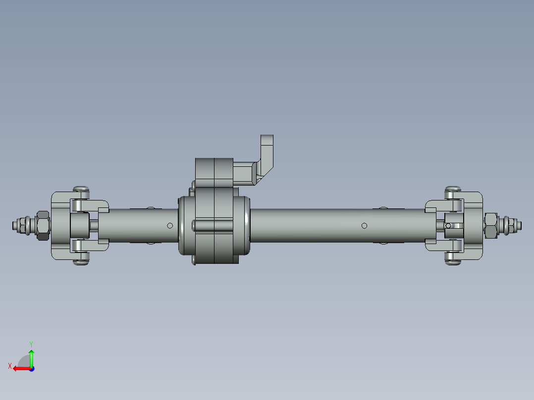 Berg履带车轴后视图