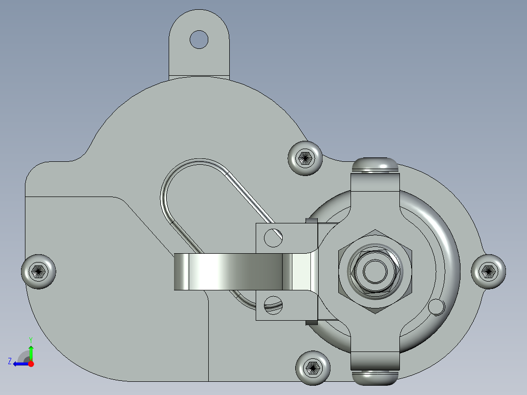 Berg履带车轴右视图