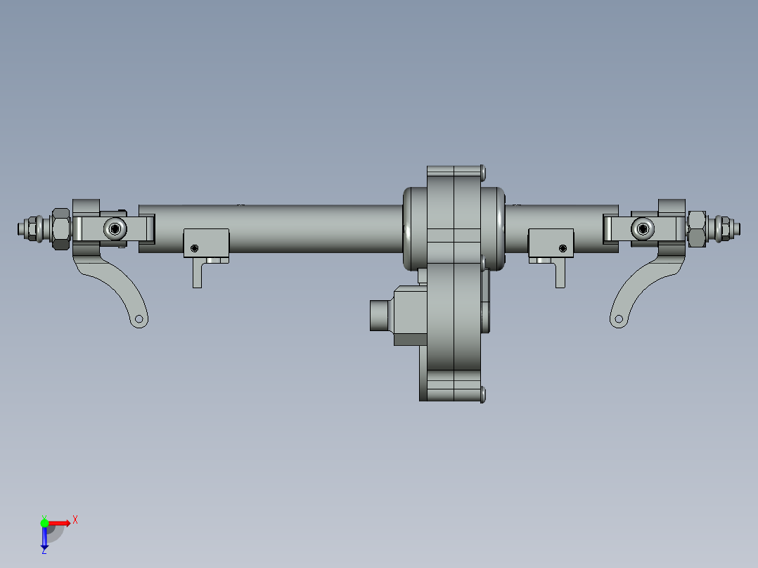 Berg履带车轴俯视图
