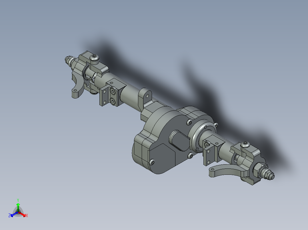 Berg履带车轴正等轴测图