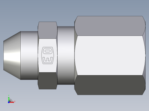 卡套式工业通用硬管接头EO_Weld_connector_AS06ZL71前视缩略图
