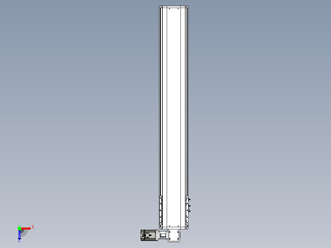 东锦同步带传动-直线滑台模组DH210B-L150-S1250-BL-P750W-C3俯视图