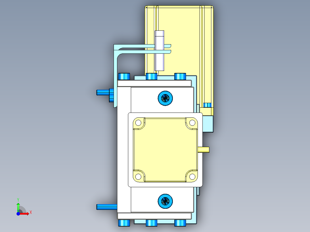 天窗生产线150装配工位前视图