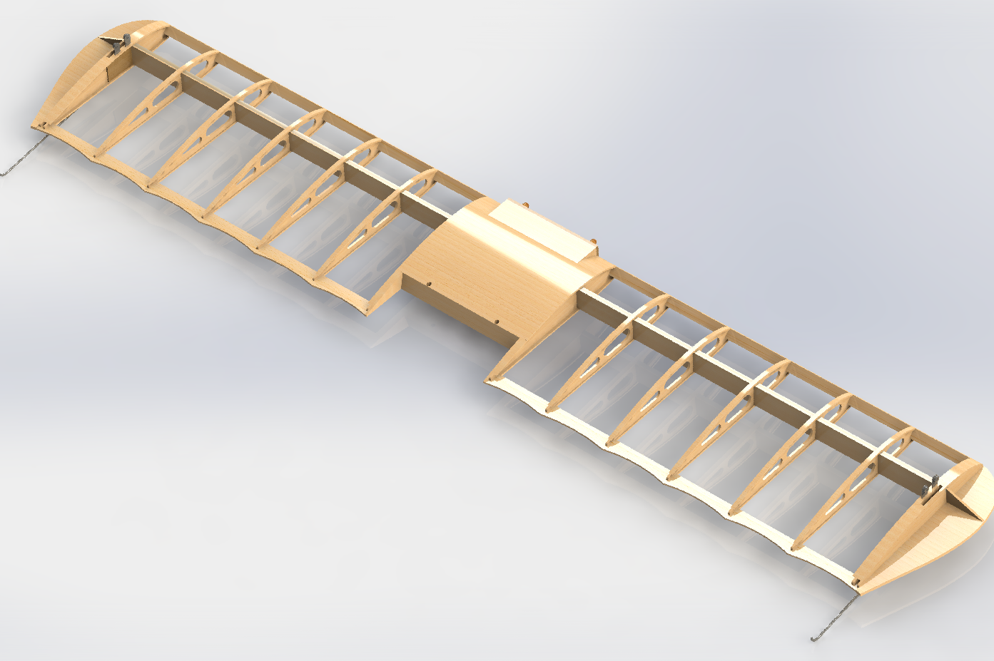 F 福克三翼机 14比例遥控航模飞机 机械设计参考资料 3D建模
