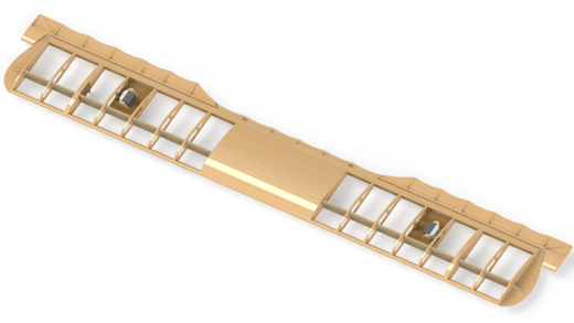 F 福克三翼机 14比例遥控航模飞机 机械设计参考资料 3D建模缩略图