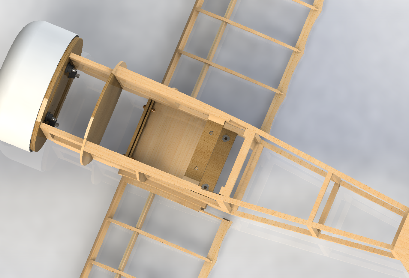 F 福克三翼机 14比例遥控航模飞机 机械设计参考资料 3D建模