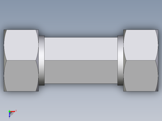 卡套式工业通用硬管接头EO_Male_stud_run_tee_TE18LRCF俯视缩略图