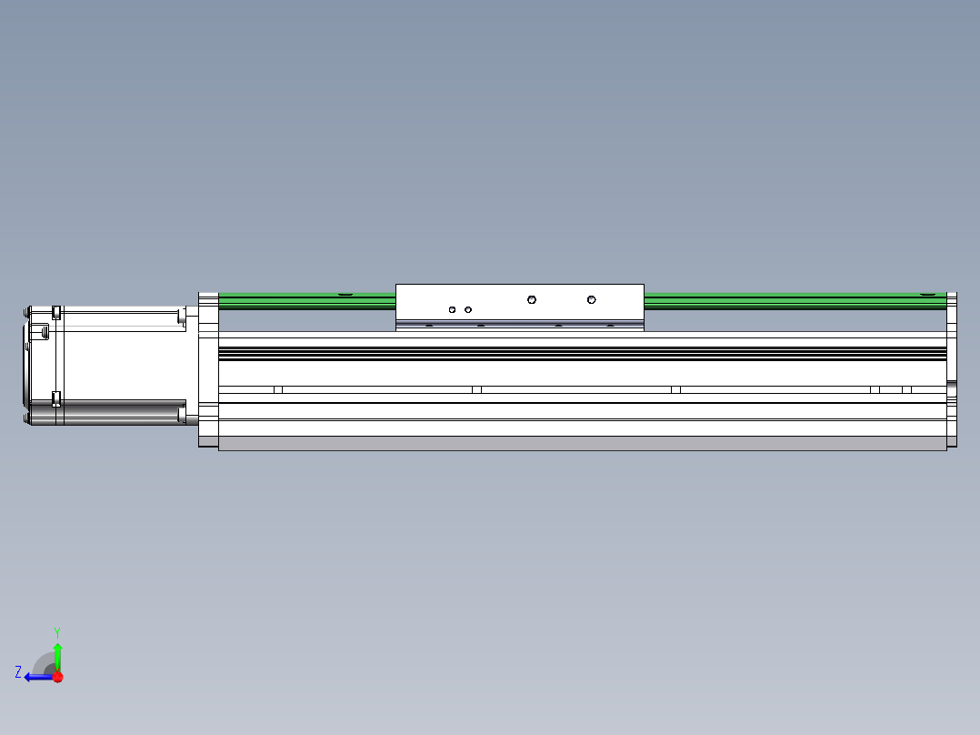 MTH丝杆半封闭模组MT120BS-BC-400W右视图
