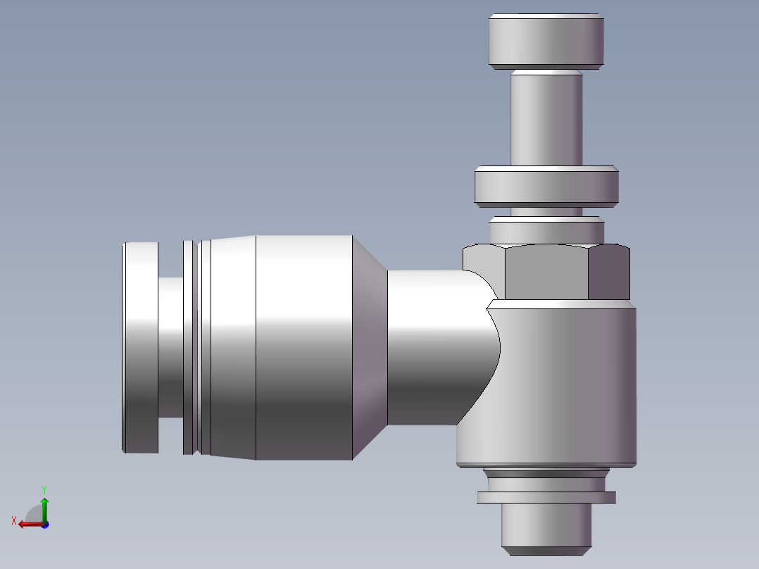 节流阀PSL6M5A（M5-6厘）后视图