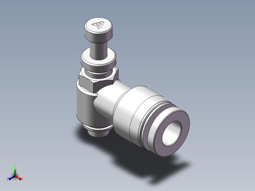 节流阀PSL6M5A（M5-6厘）正等轴测缩略图