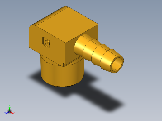 倒齿式工业管接头Hose Barb 90Deg Elbow to Male Pipe 129HB-5-6