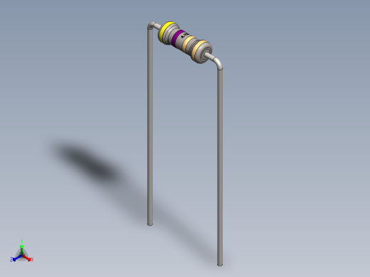 电容器 二极管 电阻器-Resistor 4.7 Ohm正等轴测缩略图
