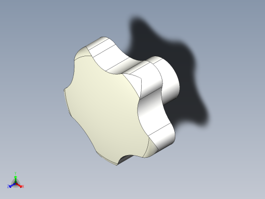 星型把手(不銹鋼)2469(A)-3D多系列多零件图纸模型