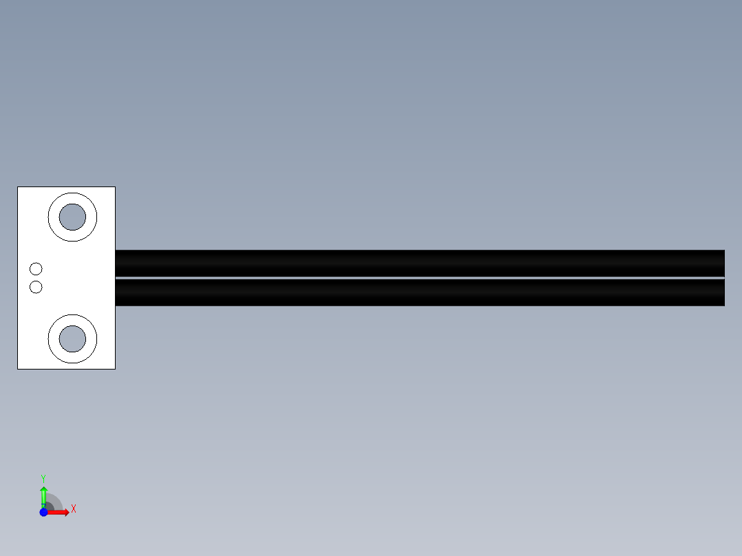 支架光纤_漫反射型FR-W10前视图