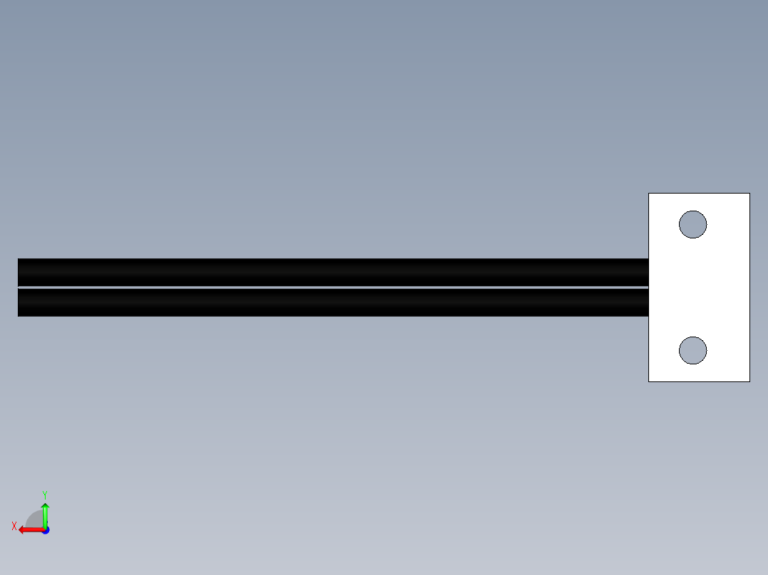 支架光纤_漫反射型FR-W10后视图