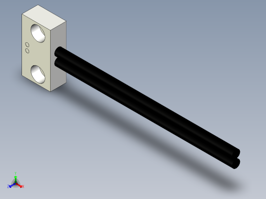 支架光纤_漫反射型FR-W10正等轴测缩略图