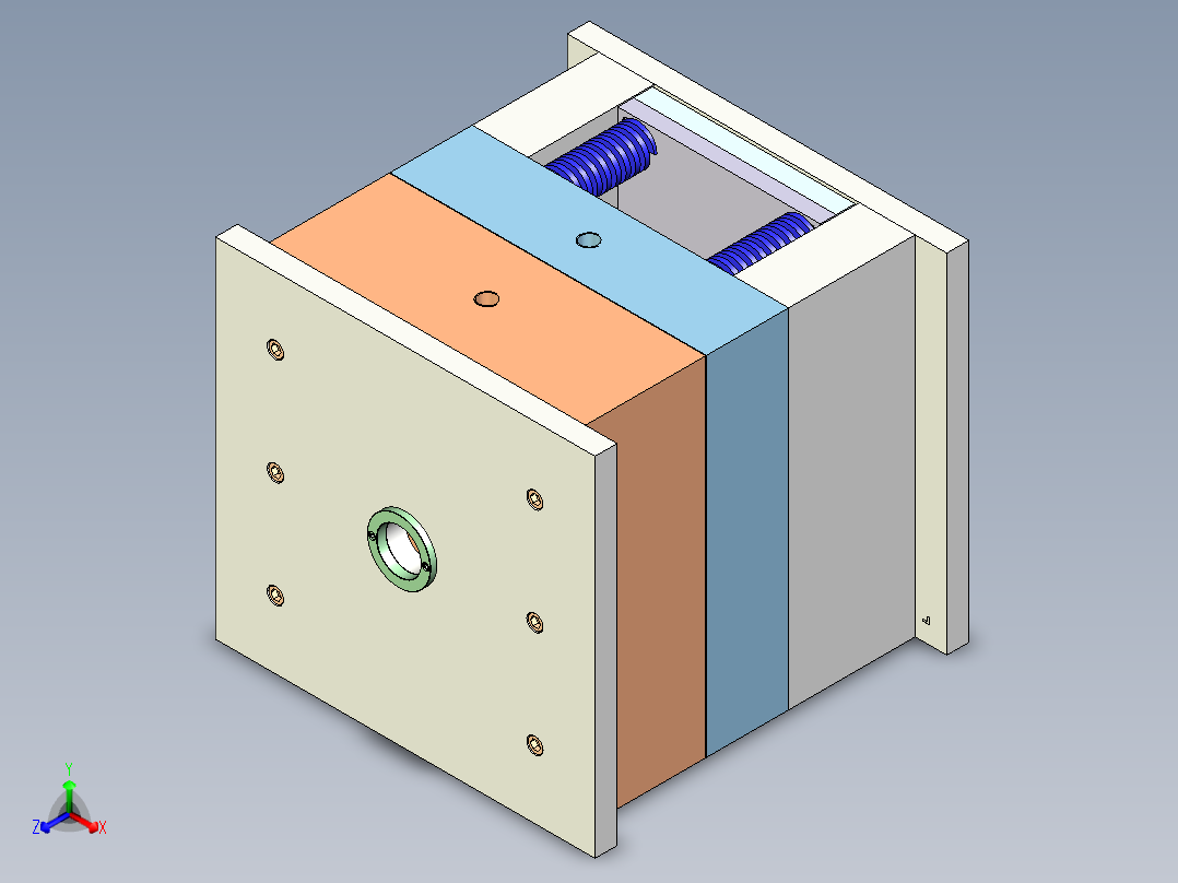 模具ug正等轴测图
