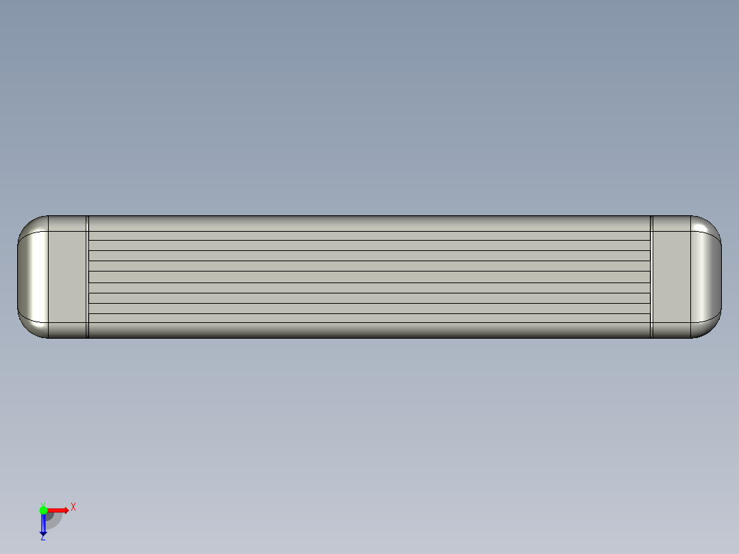 取手(鋁合金)(C)UG-3D多系列多零件图纸模型俯视图