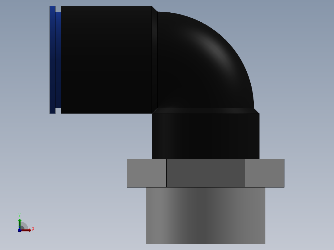 Ø12 x 1-2G COTOVELO 90° MACHO GIRAT. (C02471248)前视图