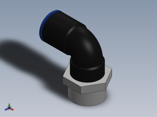 Ø12 x 1-2G COTOVELO 90° MACHO GIRAT. (C02471248)正等轴测缩略图