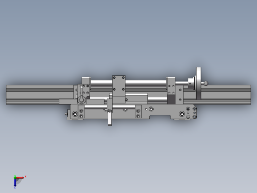 使用了梯形丝杠的手动调整组件俯视缩略图